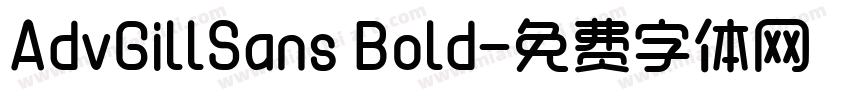 AdvGillSans Bold字体转换